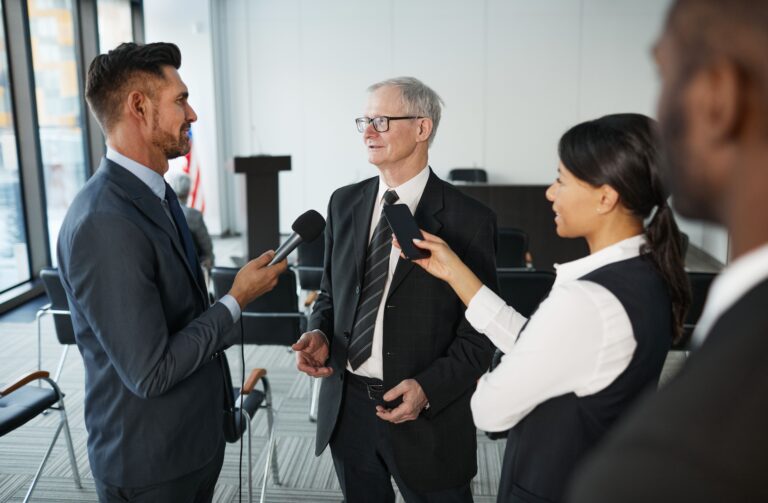 people conducting an interview